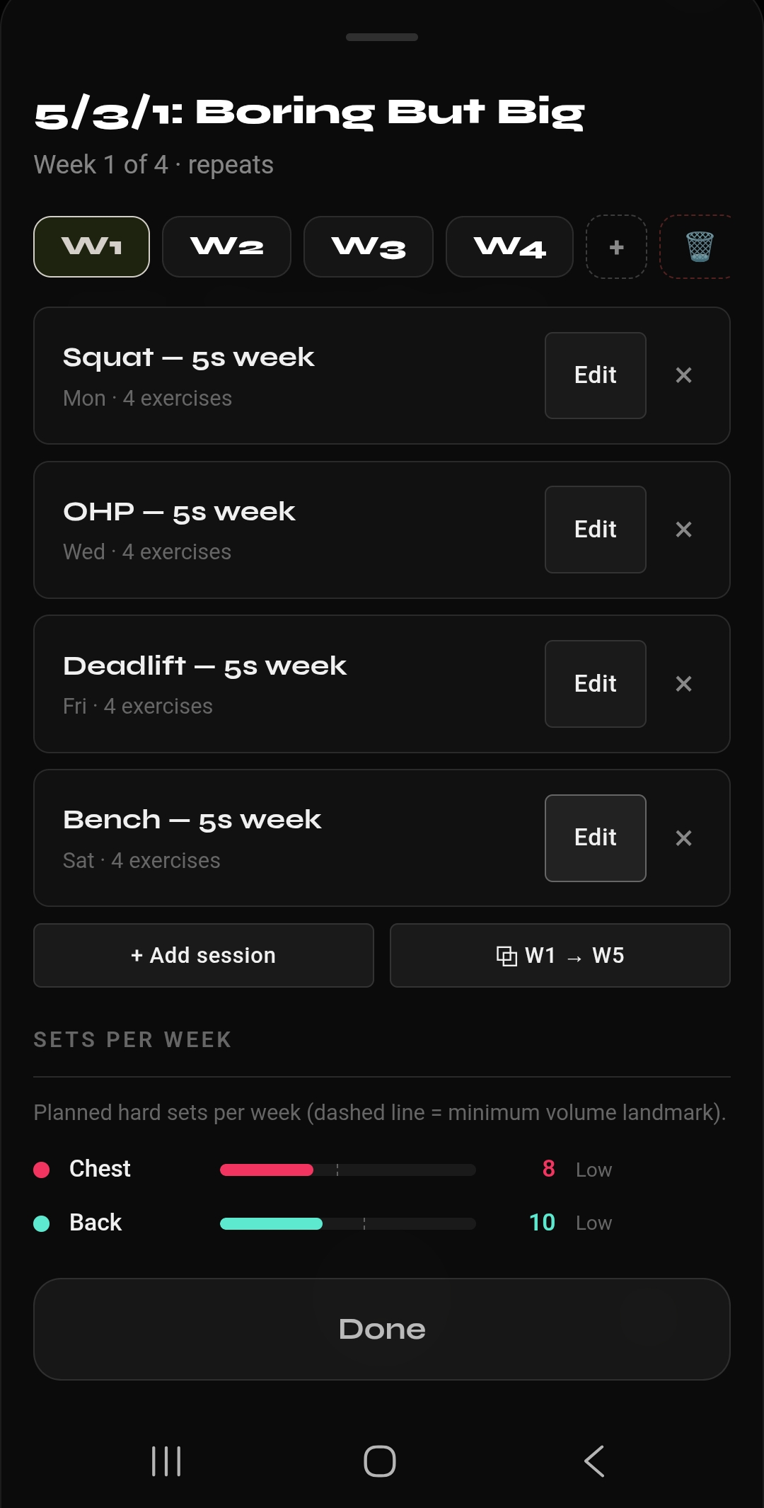 BBB program builder